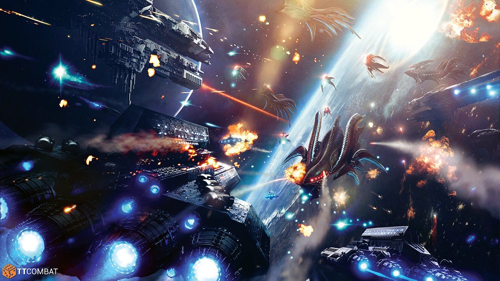 ontabletop's tweet image. The folks at @TTCombat have offered up the #DropfleetCommander rules for free. You can download them right now and get stuck in with this Sci-Fi fleet battle wargame ow.ly/jNqR50CLKen #OTT #OnTableTop