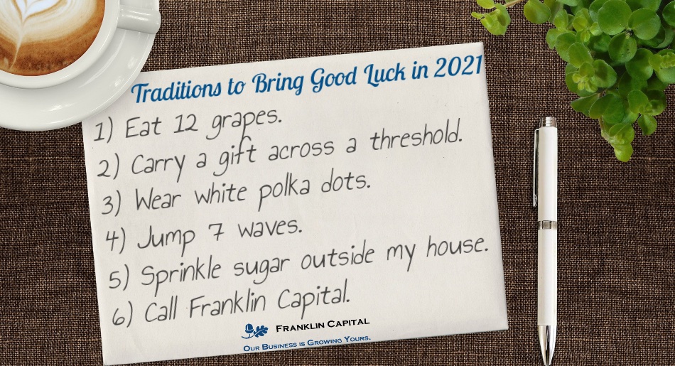 CapitalFranklin's tweet photo. With the ball finally dropping on 2020, we will borrow some of these traditions from around the world to bring good luck to 2021.
Let’s bring each other good luck in 2021! Give us a call today at (847) 579-4780 or visit https://t.co/1E8BVYmQmm. https://t.co/cUoRmFeOVf