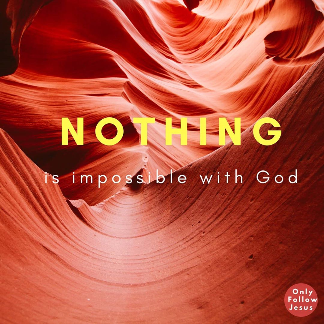 For Him, everything is possible! ✝️🙏