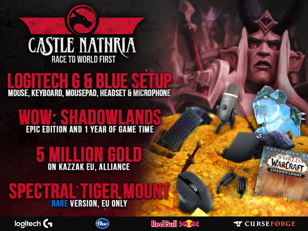 We are super pumped for the race, and we cant do a race without giveaways!

Starting today, you have until 24 hours after we kill Sire Denathrius to enter to win!

giv.gg/T6paRP

Make sure to tune into our stream, there may be more there too!

#HearOurEcho