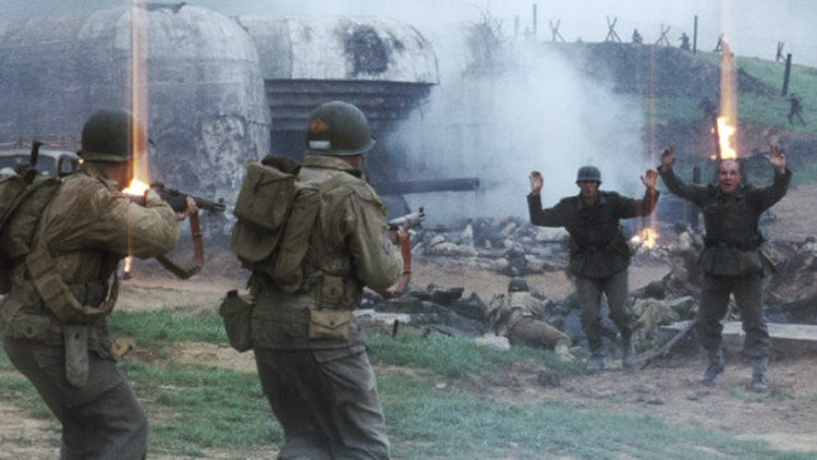 Mercy- should German soldiers be shown any? No, of course not. I’m Band of Brothers, Saving Private Ryan, Inglorious Basterds and Fury, surrendering or surrendered Germans are gunned downSometimes for a “cool” factor, sometimes for laughs, or because “they deserve it”