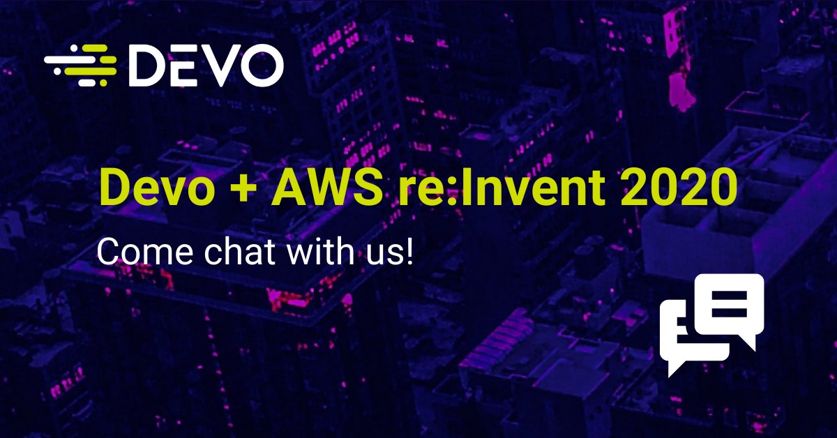 We've been having a blast at #AWS #reinvent! Make sure to come say hi to us during this last week and join us for Demo Wednesdays if you haven't already to see a live demo of:
-Devo Security Operations
-Devo Service Operation
-Threat Hunting 
hubs.ly/H0BPL5T0