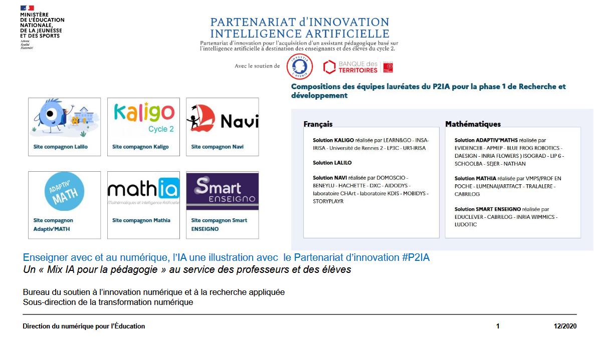 AxelJean77's tweet photo. 15 12 20 Plaisir d'intervenir dans le parcours de professionnalisation des cadres de #DSI et #DANE avec #AMD @education_gouv Jean-Yves Capul sur les sujets #IA #DATA et @Edu_Num
☑️ReTex Partenariat d'innovation #P2IA
☑️#AMI #ChallengesÉducation
@Ih2ef @SGPI_avenir
@GuillaumeLion https://t.co/Z8fctK7PpN