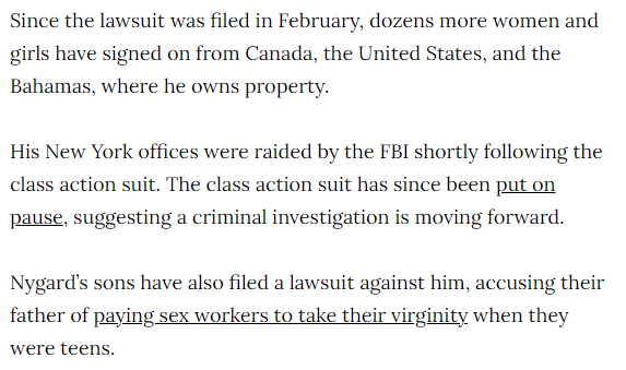 When your own sons sue the pants off you... #Nygard  https://www.vice.com/en/article/pkd34v/fashion-mogul-peter-nygard-accused-of-being-a-serial-rapist-arrested-in-winnipeg?utm_source=viceworldnewstw