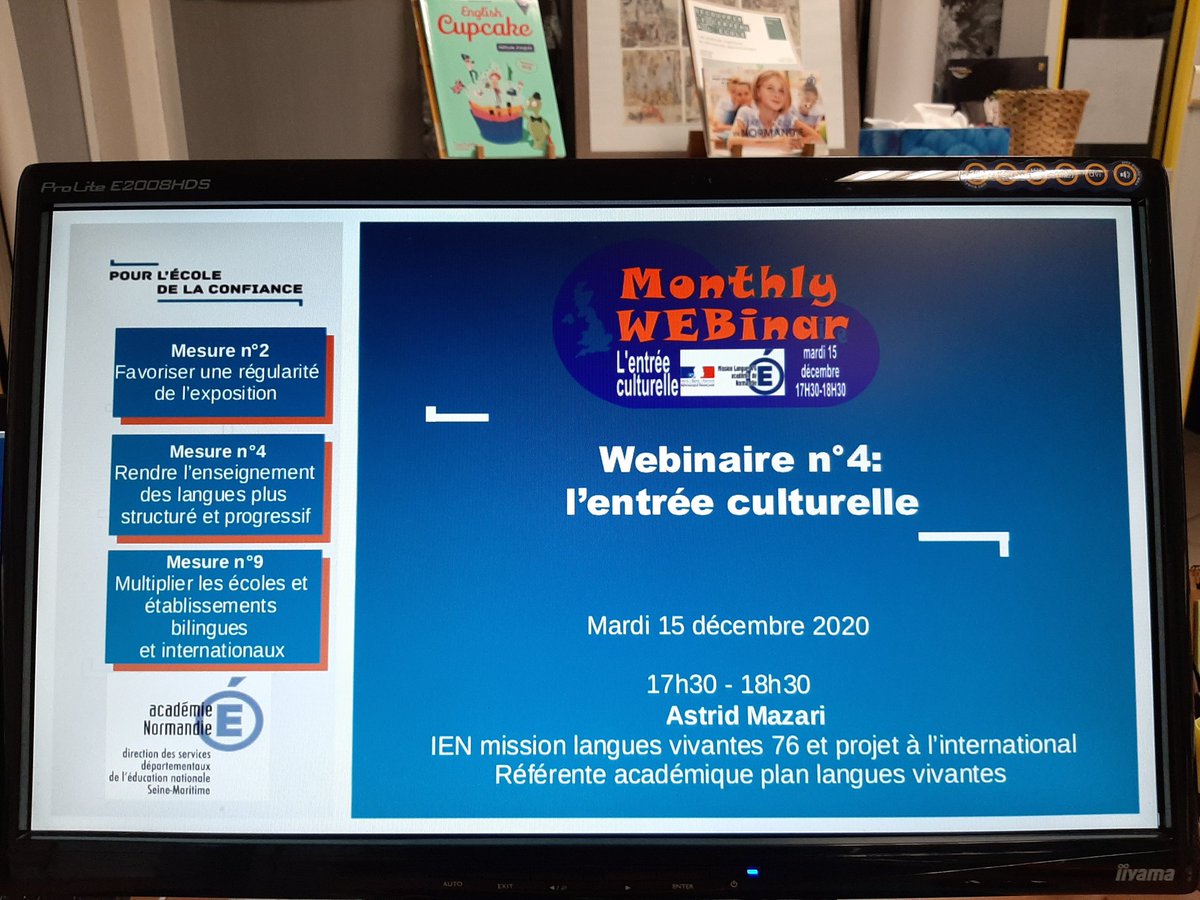 AstridMazari's tweet photo. Fin du 4ème webinaire #OsonsLesLV @dsden76 @ac_normandie @decool_michael - accompagnement par la mission lv76 des 10 écoles du département engagées ds les enseignements EN anglais @KGemey https://t.co/MFv0zMDuLJ