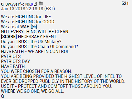 Another interesting piece of data to consider. This post from January 13, 2018 referencing Patriots Day.