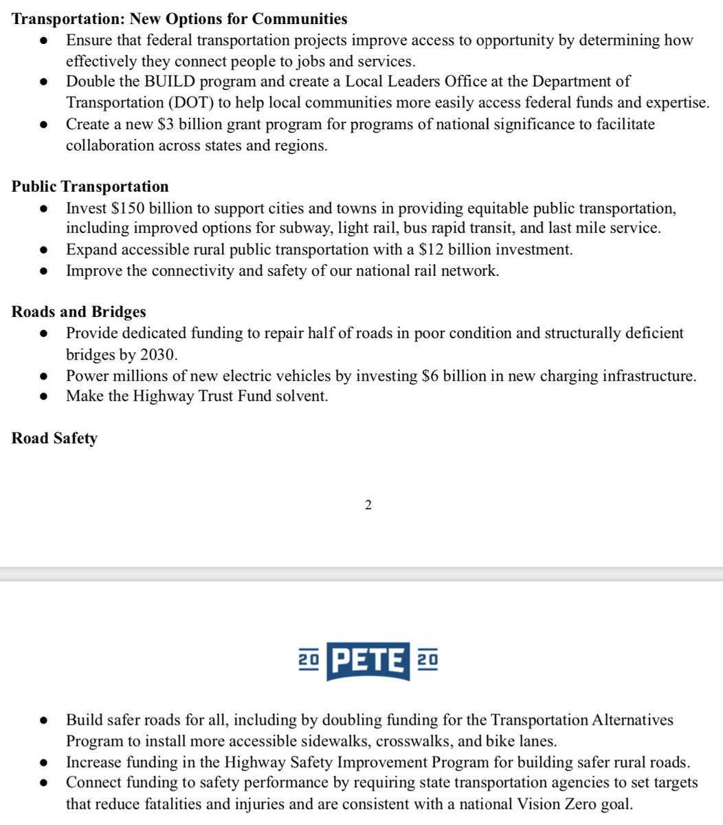 JustinGomezABC's tweet photo. Though Buttigieg will work to push forward President-elect Biden's transportation initiatives, the former mayor had plans of his own for DOT that were detailed in his larger infrastructure plan. https://t.co/z8zKXsca0u