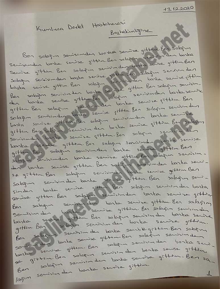 politicturk's tweet photo. Antalya Kumluca Devlet Hastanesi’nin Başhekimi Ayşegül Alkan, hastaya müdahale etmek için alt kata inen hemşireyi yerinde göremeyince, hemşireden A4 kağıdına 500 kere “Ben salağım görev yerimi terk ettim” yazmasını istedi https://t.co/Ovt8eMtVYz