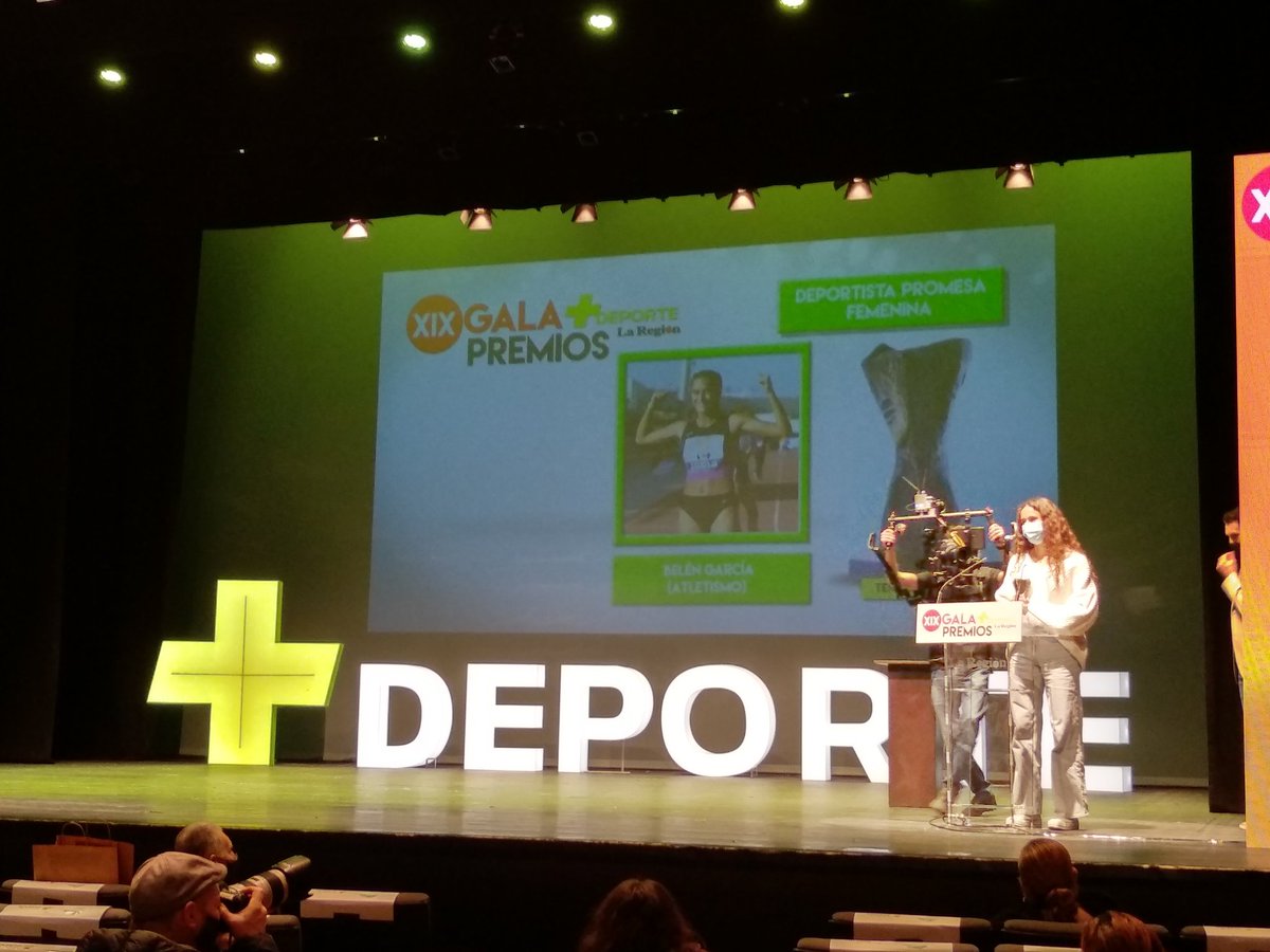Belén García es la ganadora del premio a mejor deportista promesa.

#galamasdeporte