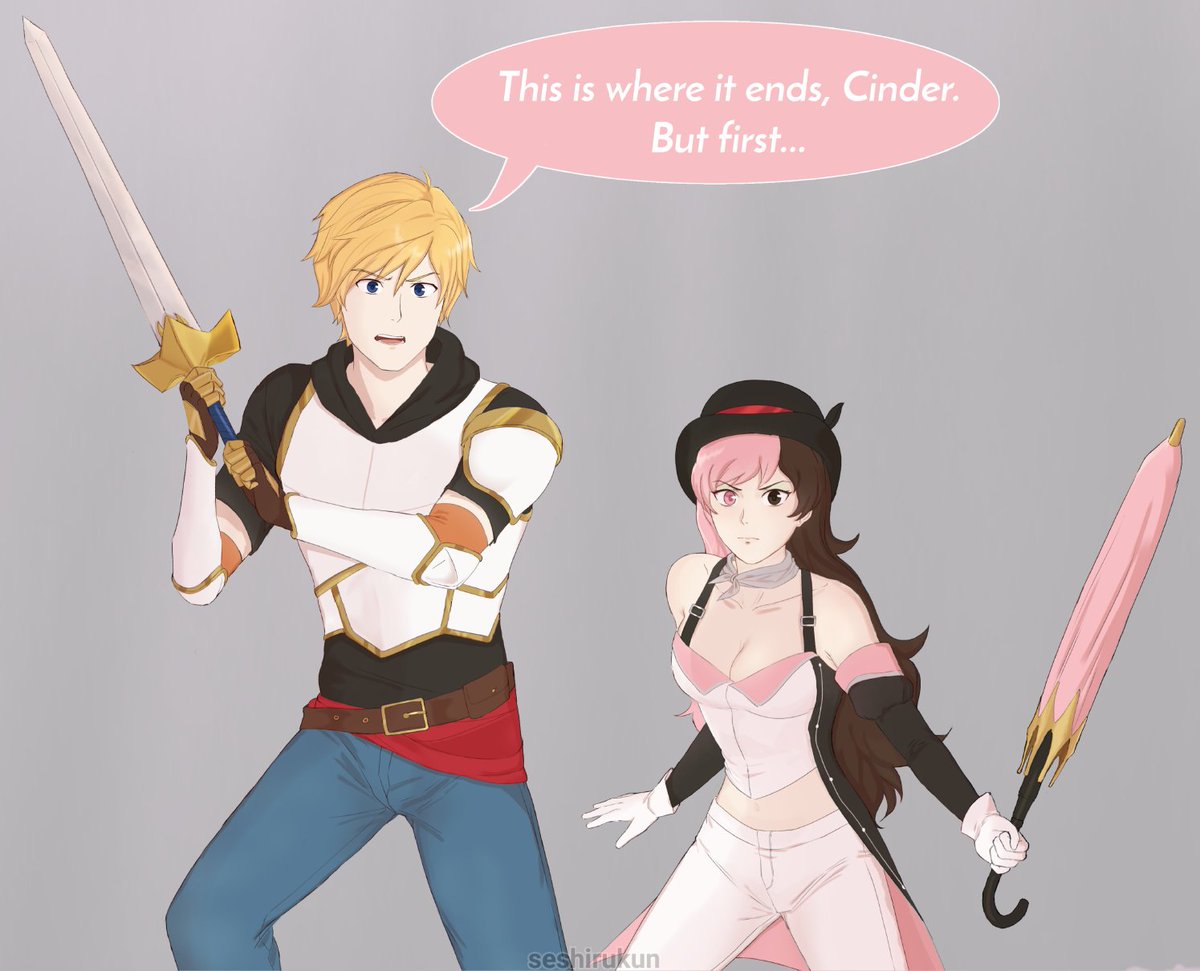 Jaune and Neo combat against Cinder for DatGuy07 #RWBY #SilentKnight.