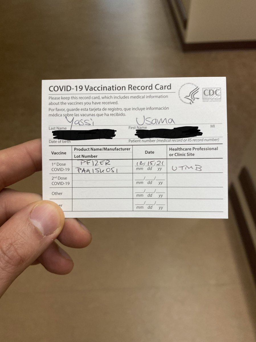 Got the #CovidVaccine at #UTMB