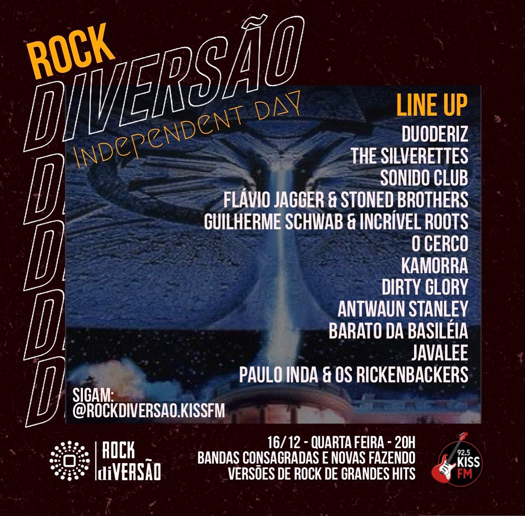 IvanSader's tweet photo. Amanhã tem! 20h na @Kiss_FM https://t.co/5pszJCco02