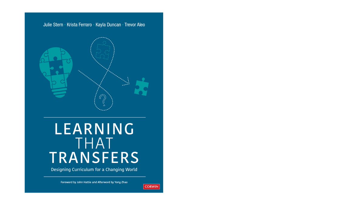 Cover reveal! 🎉💣🎇

✨Learning That Transfers✨ 

Available for pre-order here: us.corwin.com/en-us/nam/lear…

@CorwinPress @CorwinAU @SAGEeducation