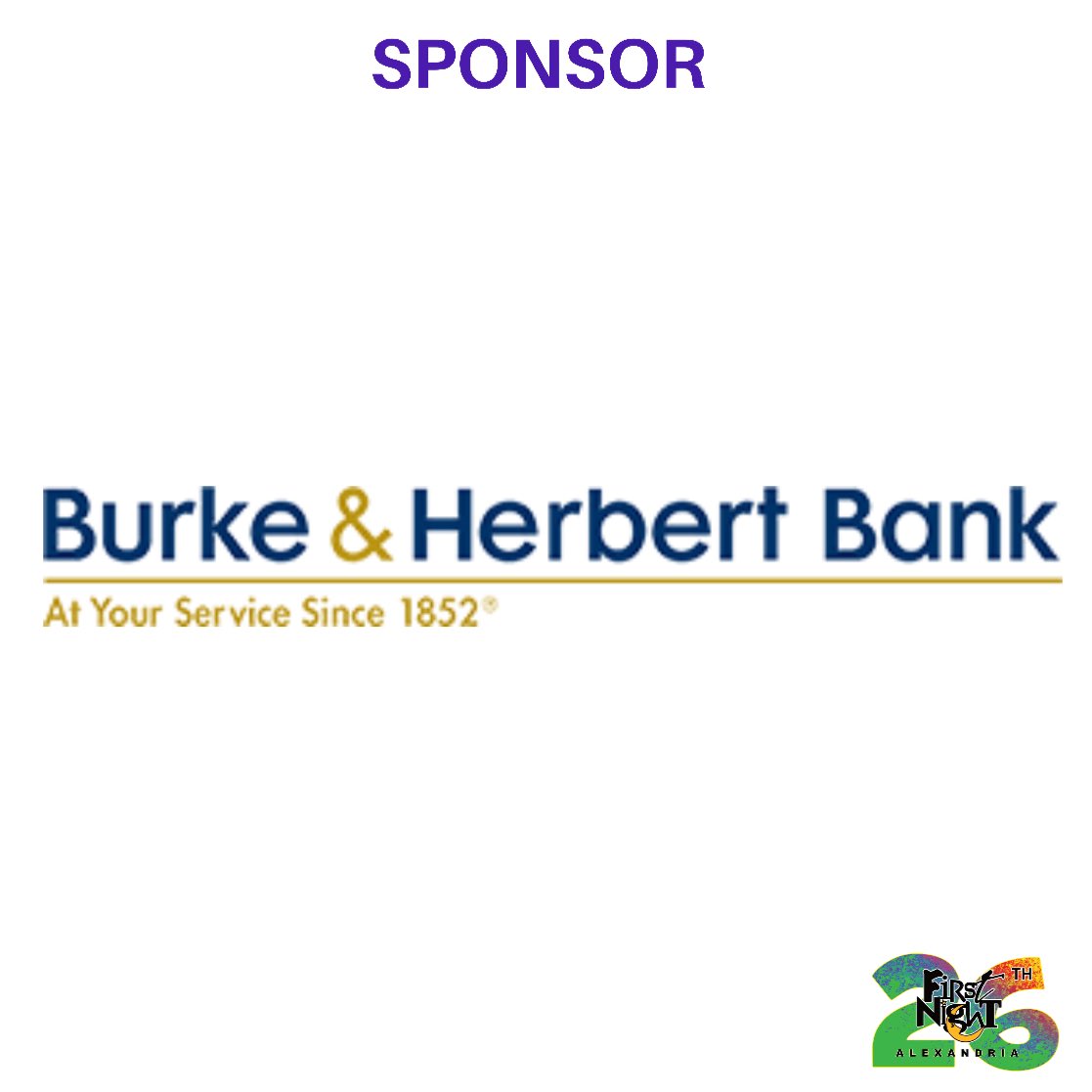 FirstNightAlex1's tweet photo. So excited to announce our next sponsor. We are so thankful for @BurkeandHerbert
Your generosity is greatly appreciated!
#FirstNightALX #BurkeAndHerbertBank #FirstNightALXSponsor https://t.co/hFgTyq0Ipq