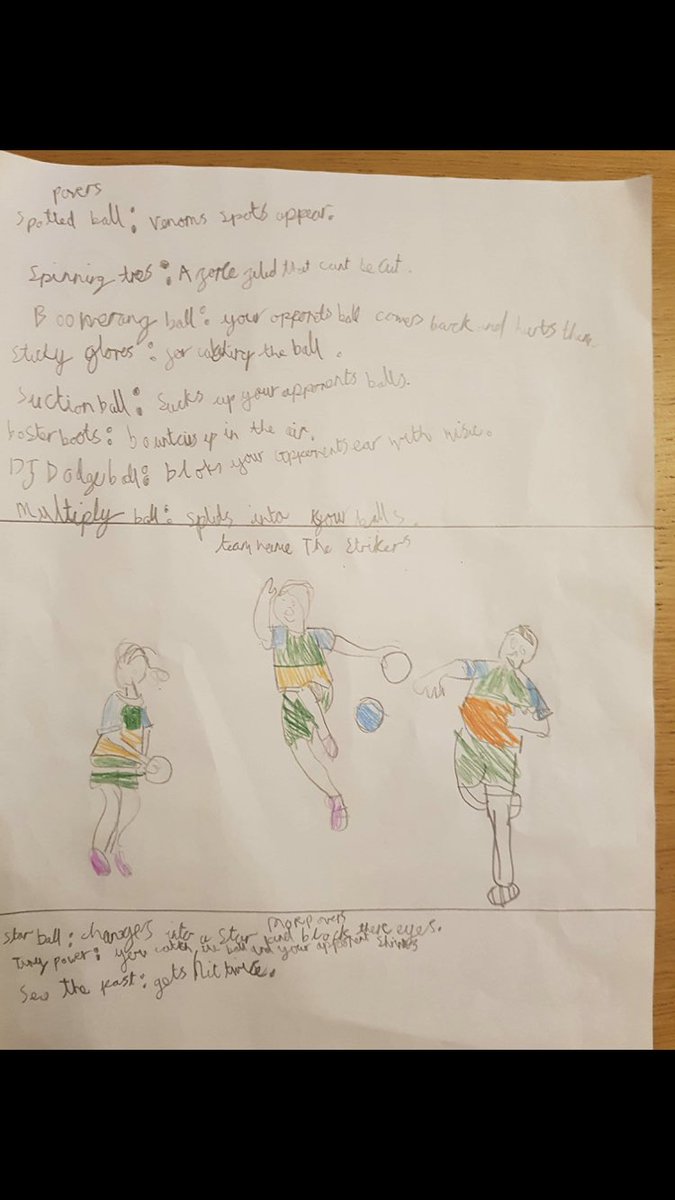 jbdodgeball's tweet photo. **Competition winners!!!**

With over 100 entries it has been really difficult to choose our winners. There have been some very imaginative superpowers and lots of great drawings! 

CONGRATULATIONS to Asma and Ben who are the winners of their own JB Dodgeball t-shirt! I’ll be in https://t.co/X2LmumIoSo