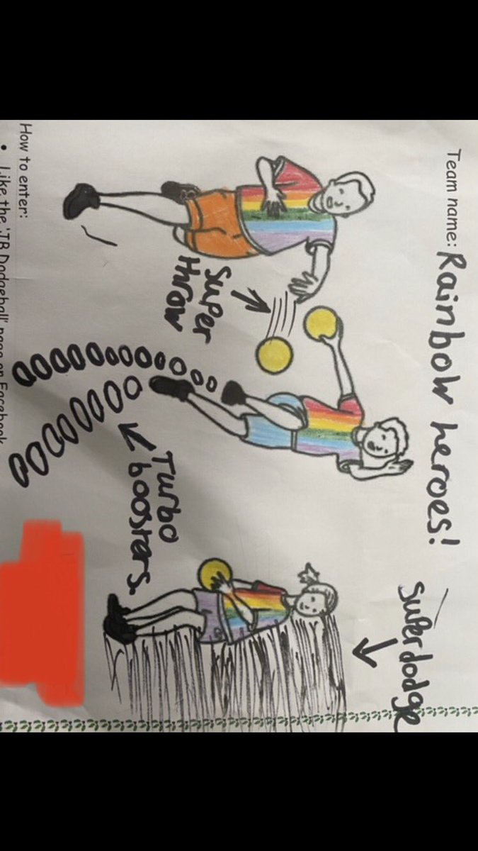 jbdodgeball's tweet photo. **Competition winners!!!**

With over 100 entries it has been really difficult to choose our winners. There have been some very imaginative superpowers and lots of great drawings! 

CONGRATULATIONS to Asma and Ben who are the winners of their own JB Dodgeball t-shirt! I’ll be in https://t.co/X2LmumIoSo