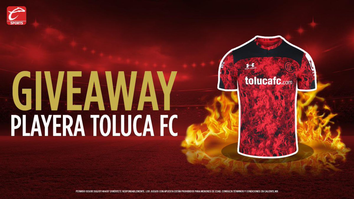 JorgeCMercader's tweet photo. Es hora de regalar un jersey de mi @TolucaFC. 

1️⃣ Dale LIKE
2️⃣ Sigue a @calientesports 
3️⃣ Cuéntame por qué Toluca es tu equipo favorito. No olvides el #MásAcciónMásDiversión 

#PromoCaliente https://t.co/2PxGale1Tb