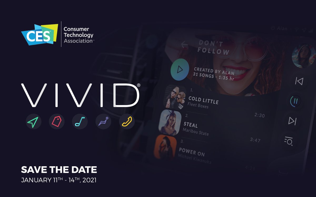 Join us at the virtual #CES2021, one of the most influential tech events in the world. Our focus this year is on re-imagined digital experiences in the car with our VIVID IVI experience that makes user interactions with their vehicles more memorable. 

telenav.com/events/ces-2021