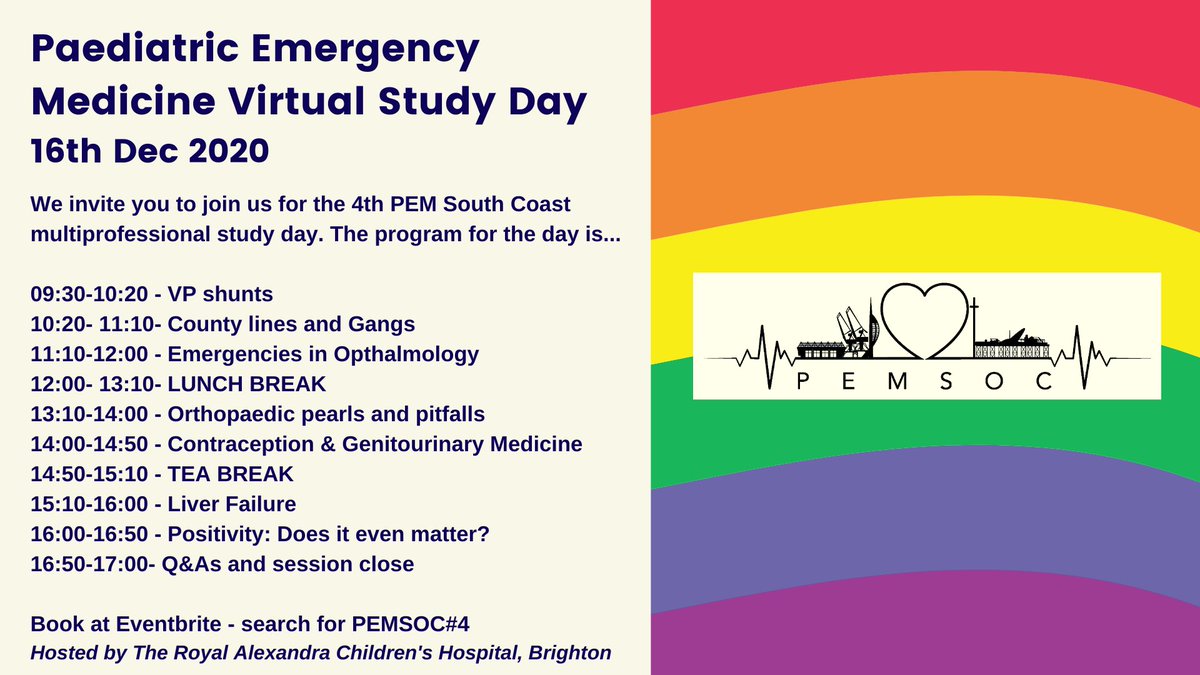 PEMSoC's tweet photo. Very excited about our #pem study day tomorrow. A really varied and interesting programme. See you there @TheAlexBrighton @PHTChildED @SotonChildHosp @Wessex_Paeds @KSSPaedTrainees @WREMTA @EDRSCH https://t.co/ve7pT7ifoJ