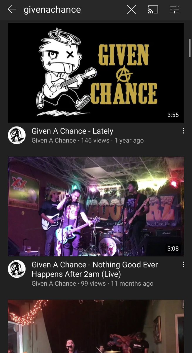 ForTheMoment96's tweet image. Do you know what’s irritating? When I’m trying to find my friend online, and this band has so show up at the top.

Typically YouTube goes by views, and she has thousands more than them. It’s ridiculous! 

#GivenAChance