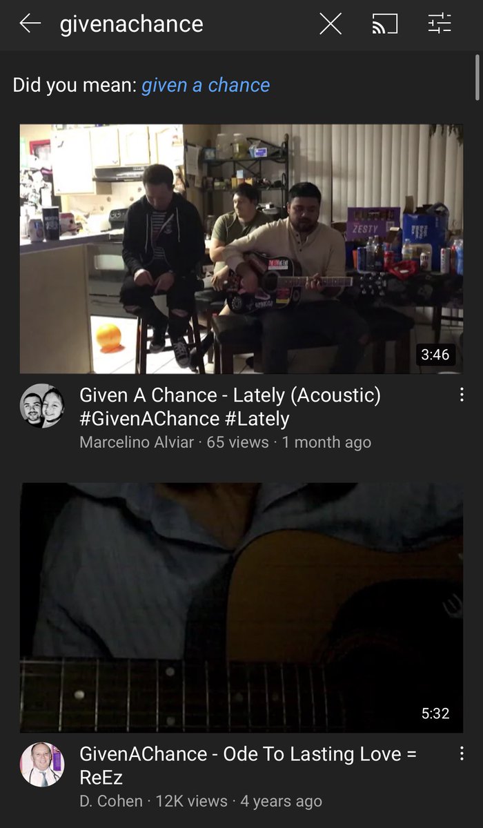ForTheMoment96's tweet image. Do you know what’s irritating? When I’m trying to find my friend online, and this band has so show up at the top.

Typically YouTube goes by views, and she has thousands more than them. It’s ridiculous! 

#GivenAChance