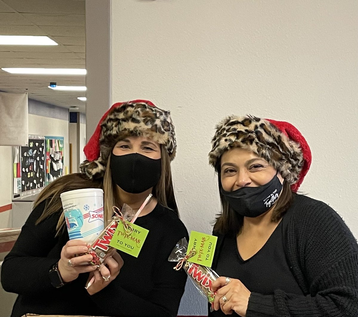 Feeling loved! Special thanks to these two ladies for spoiling us with something fun everyday! The 12 days of Christmas is my favorite! <a href="/HafnerMaria/">Maria Hafner</a> @marinabyrd12 #mymisd #webbcubbs