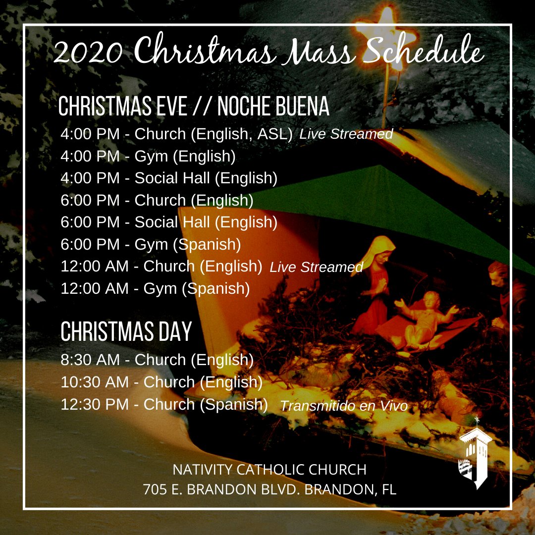 NativityBrandon's tweet image. Join us this year as we celebrate the Birth of Our Lord. #Christmas2020