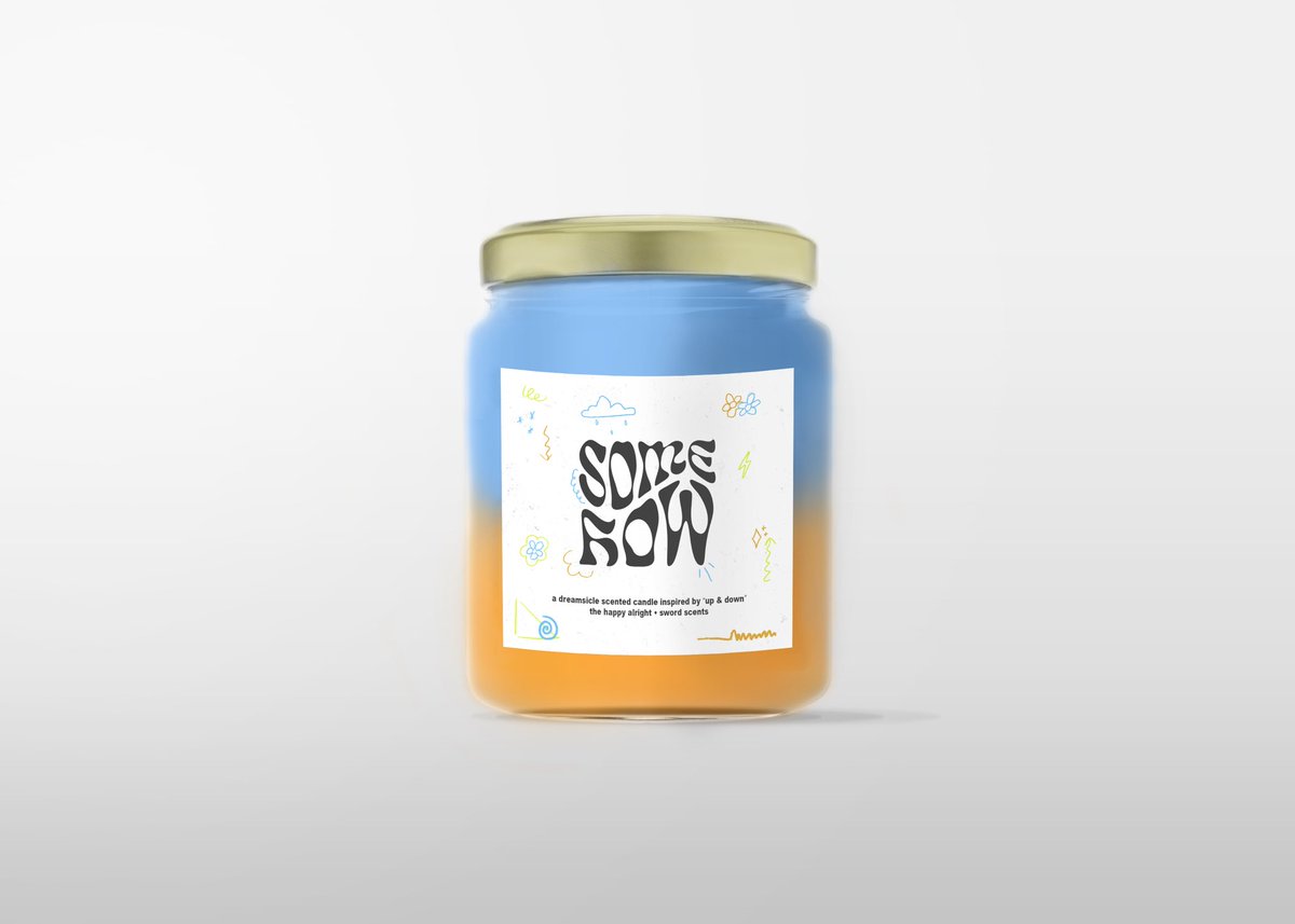 “Up &amp; Down” but this time it’s a candle!!! 

✨SOMEHOW✨

grab one now to have a simply groovy holiday season 🧡💙

tinyurl.com/THAcandle