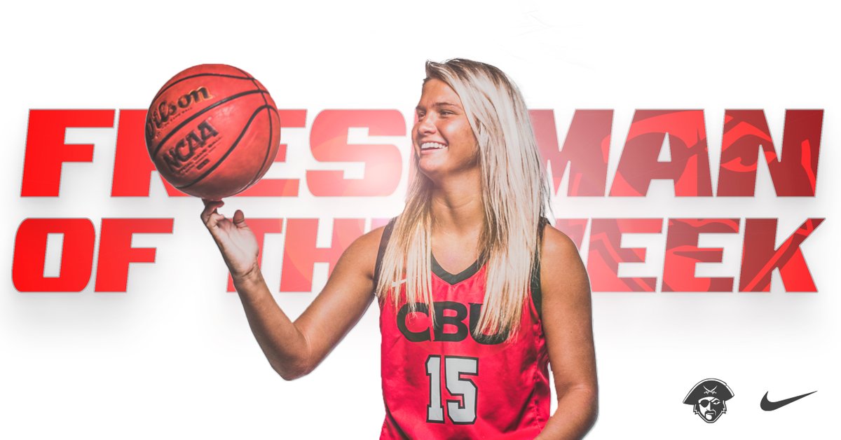 CBUBucsWBk's tweet photo. We 👀 you @emilysjones_! 

Average a double-double in your first 2️⃣ college games ✅
Score 2️⃣2️⃣ points in one game ✅
Make 5️⃣ 3️⃣'s in one game ✅
Named @GulfSouth Freshman of the Week ✅

#Compete #FindAWay #BUCNation https://t.co/po7eLSPCTC
