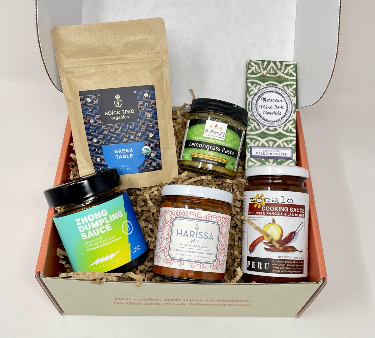 Ben2Table's tweet photo. Time for our final new boxes of 2020! I've picked out a few of the items from previous Taste the World boxes that are a) most beloved, and b) most easily make a meal or dish shine on their own. https://t.co/4QJsEBxjWG