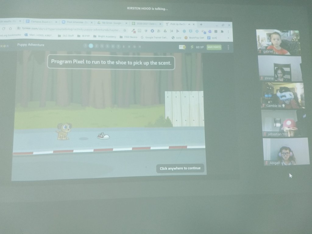 MrsBerros's tweet photo. Thank you for doing an hour of code @techoodie My kids told me all about it and they had so much fun. #CodeRed #DoomsDate #BrightSnowPoc https://t.co/Nm87yOhmam