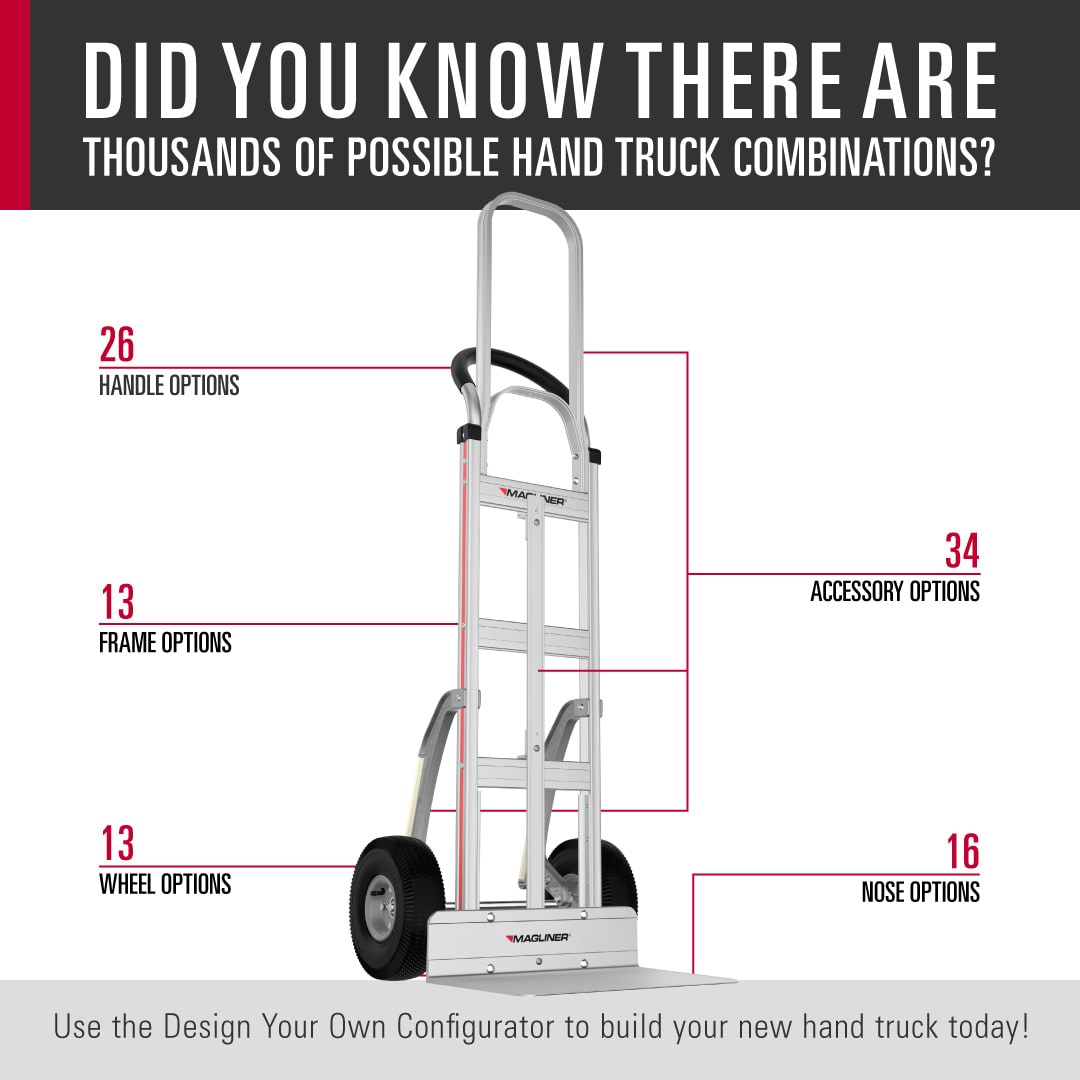 While you can find many of our most popular hand truck models online, we understand there is no one-size-fits-all approach when it comes to hand trucks. You can Design Your Own hand truck today on our site!

ow.ly/WB2y50CMk9k

#maglinernation #magliner #DYK