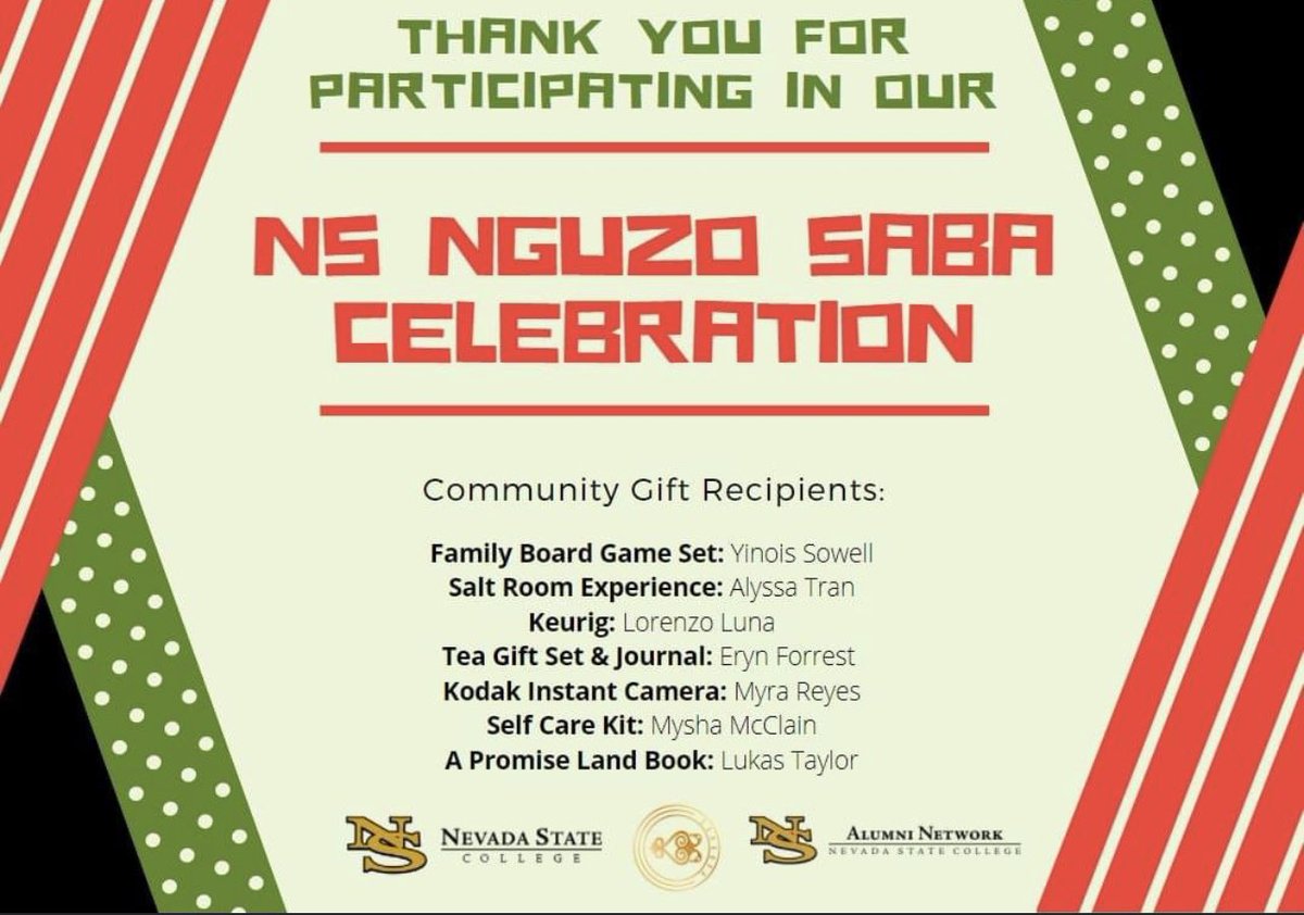 NSCAlumni's tweet photo. Thank you for participating in our NS Nguzo Saba Celebration! https://t.co/fd1955iZen