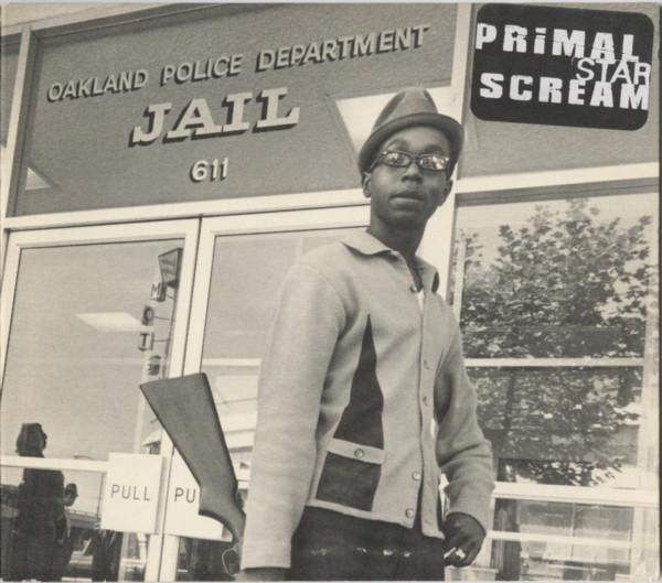 The Art of Album Covers.Black Panther Bobby Hutton at Oakland police station after a law prohibiting carrying loaded weapons in public was passed, 1967. Hutton was killed by Oakland police in 1968, he was 17.Photos Ron Riesterer.Used by Primal Scream on the 1997 single Star