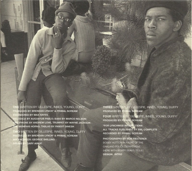 The Art of Album Covers.Black Panther Bobby Hutton at Oakland police station after a law prohibiting carrying loaded weapons in public was passed, 1967. Hutton was killed by Oakland police in 1968, he was 17.Photos Ron Riesterer.Used by Primal Scream on the 1997 single Star