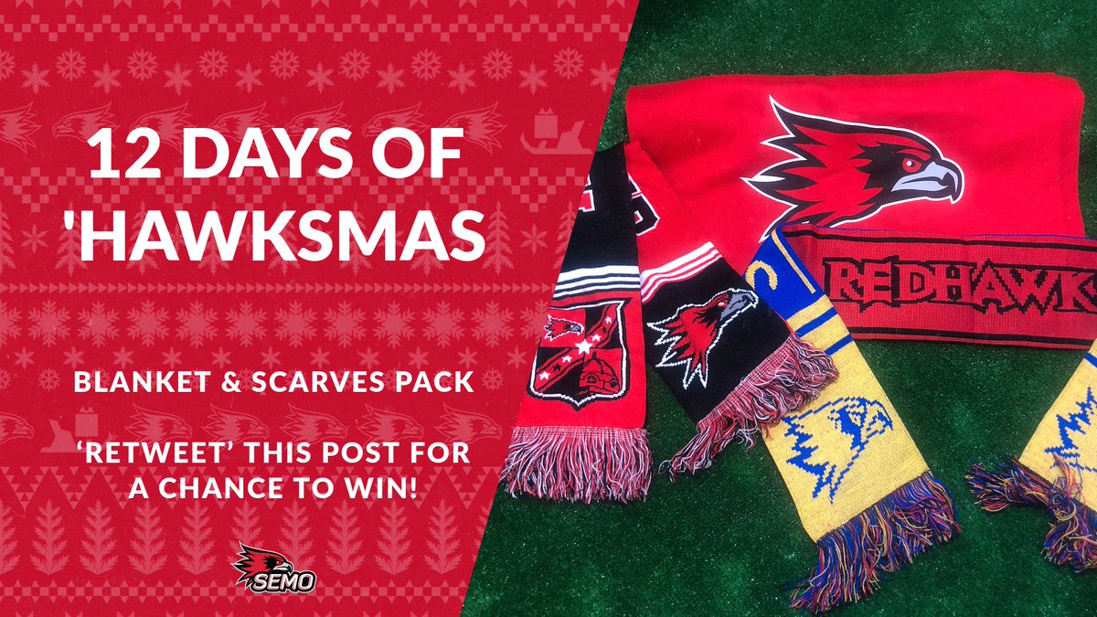 SEMORedhawks's tweet image. On the ninth day of 'Hawksmas...

'RETWEET' for a chance to win a blanket and scarf pack. Entries accepted through Dec. 25.