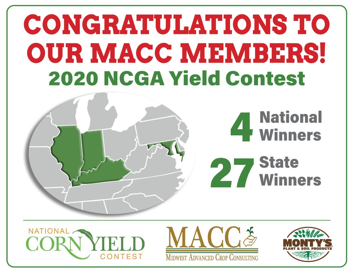 montysplantfood's tweet photo. Congrats to the @NationalCorn winners!
@MACC4Yield #Corn #Yield #Farming2020 https://t.co/kurcpUGvpJ