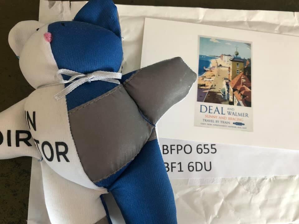 WonkyBearJr's tweet photo. Atten-SHUN! We have smashed our previous Furthest Travelled Wonky as one of the Wonky babies has made it almost 8,000 MILES to the world’s most remote @parkrun, Cape Pembroke Lighthouse on the Falklands 😲 Cpl Bennett will be taking very good care of him. Stay tuned! #whereswonky https://t.co/HzqRcAa2IQ