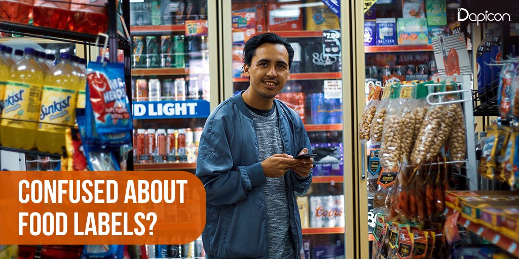 DapiconInc's tweet photo. If you get confused reading food labels you are not alone. Our food safety app is underway to make your fresh food shopping experience easier and more transparent. 

Visit our website to learn more - https://t.co/fFPVwuNMi9 

#foodsafety #foodsafetyapp #foodlables #SupplyChains https://t.co/rR5f0xUHyL