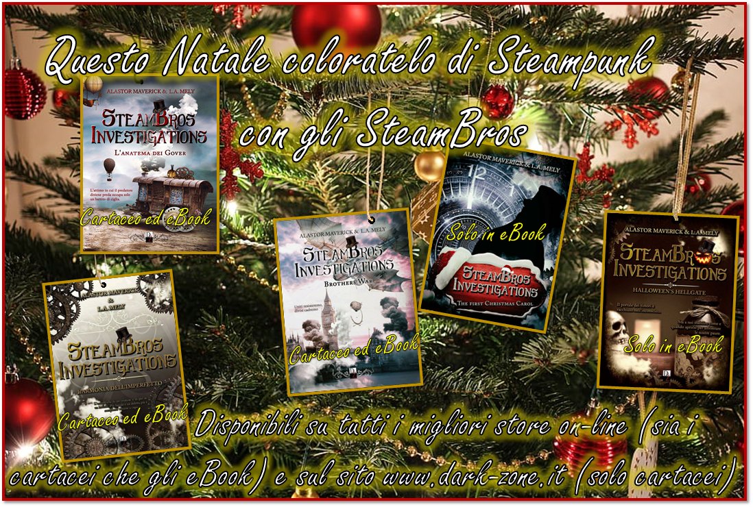 AlastorEMely's tweet photo. Questo #Natale  coloratelo di #steampunk  con gli #SteamBros! 
Steam Staff
#DZedizioni #DarkZone #SteamBrosInvestigations #Christmas  #ebooks  #cartaceo #Gialli https://t.co/itjC4lMGZO