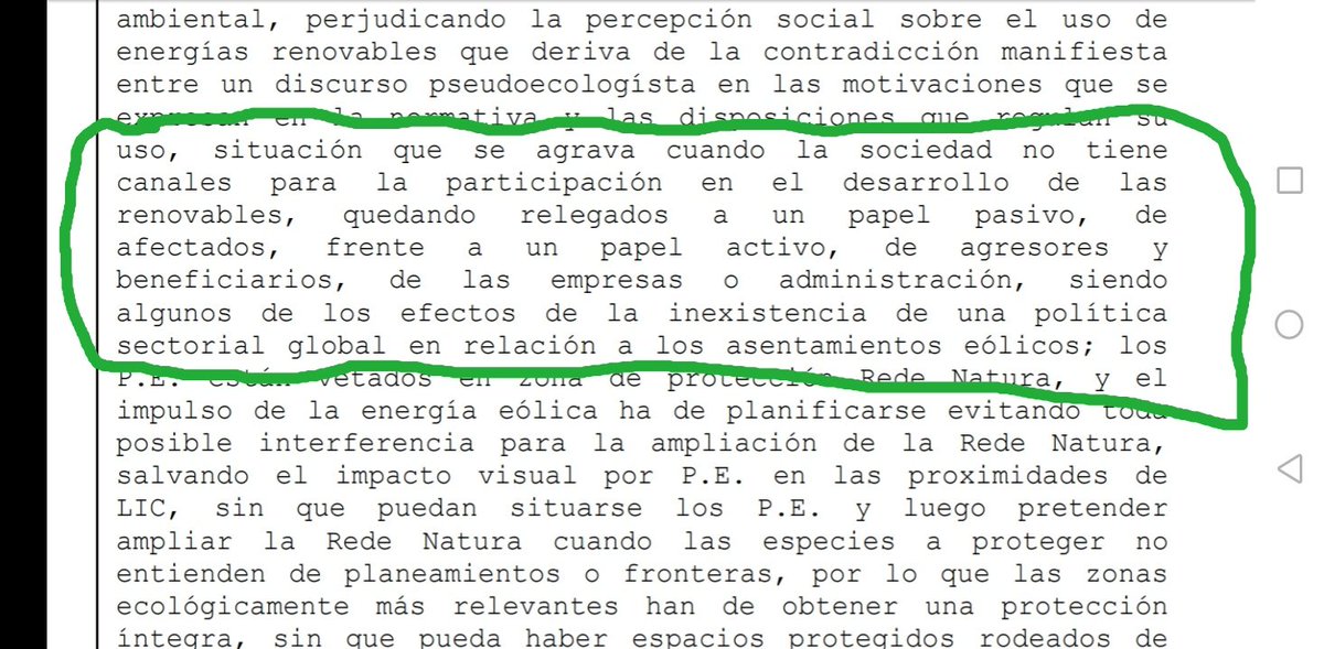 AntonSanchezG's tweet photo. Este parágrafo da sentencia do TSXG sobre o parque do Oribio é demoledora pq describe perfectamente o modelo eólico do @ppdegalicia.
A xente non pinta nada. https://t.co/DI3mT50YJw