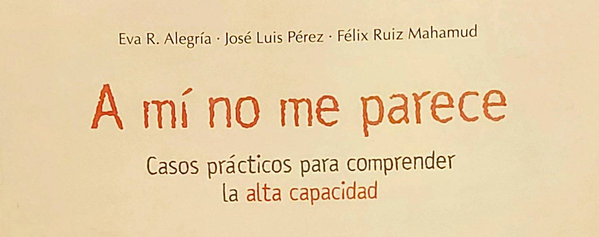 aaccytalentos's tweet photo. 1️⃣. "La alta capacidad no es solo tener un desarrollo mayor de aptitudes intelectuales,  es una distinta configuración cerebral; es algo biológico, que va más allá de un C.I elevado".

✒ Eva R. Alegría; J.L. Pérez y F.Ruiz Mohamud.
"A mí no me parece". Ed. Paraninfo

#AEST #AACC https://t.co/6qdM4CEbpJ