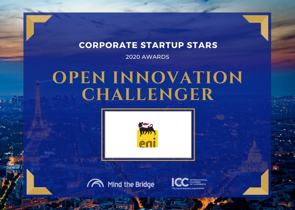 MindTheBridge's tweet photo. Great companies, very innovative and #startup friendly: they are the #OpenInnovation Challengers (the upcoming stars). And we're sooo happy to announce that @Eni has been recognized as one of the Top25! #MTBCSS https://t.co/7vp4LxcTHa