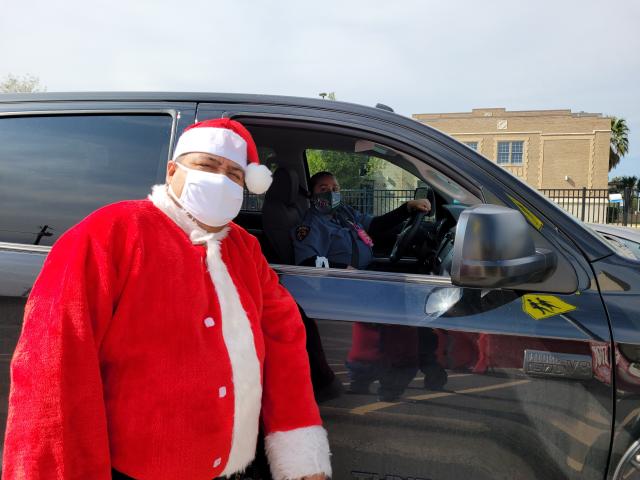 PSJASecurity's tweet photo. Happy Holidays from the security Department. Our anual Christmas luncheon 2020 version. 
Thank you #psjaisd #psjaoperations https://t.co/xIpQU5U40f