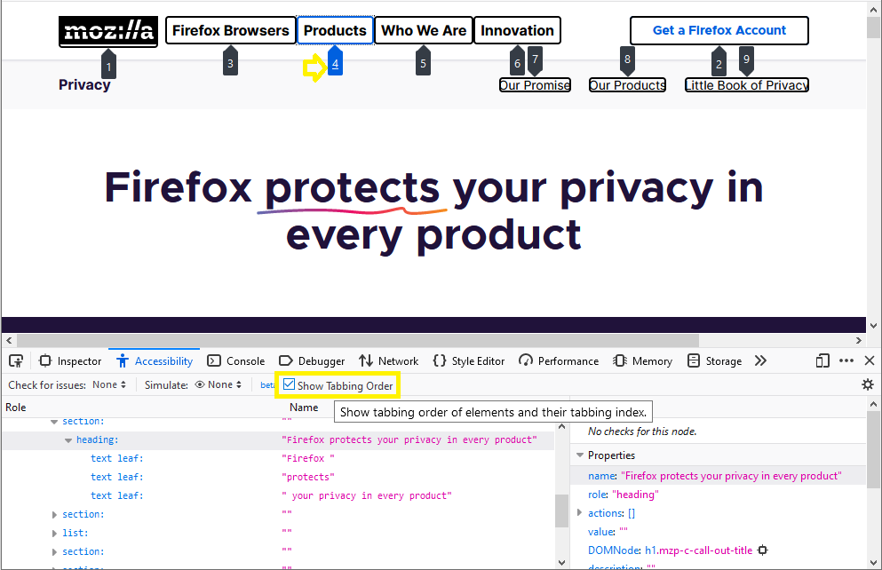 Firefox DevTools tweet media