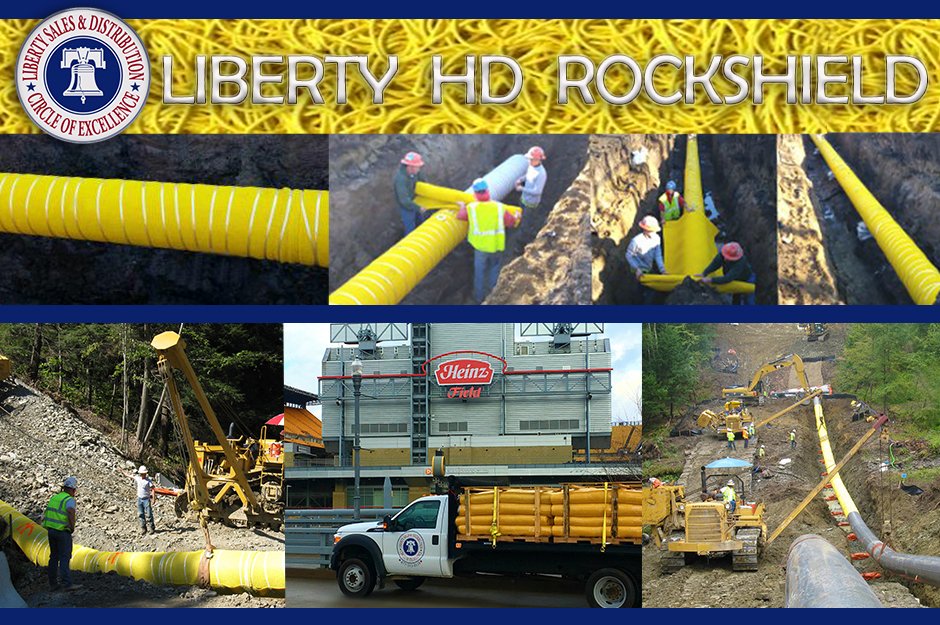 LibertySalesDis's tweet photo. Our Liberty HD Rockshield provides durable protection to all of your underground infrastructures. In stock at our Washington and Hatfield, PA locations! Request your quote: https://t.co/7y7e9DTh6G
#Rockshield #pipelineprotection #pipeline #abrasionresistance https://t.co/BEWHE5DOmR