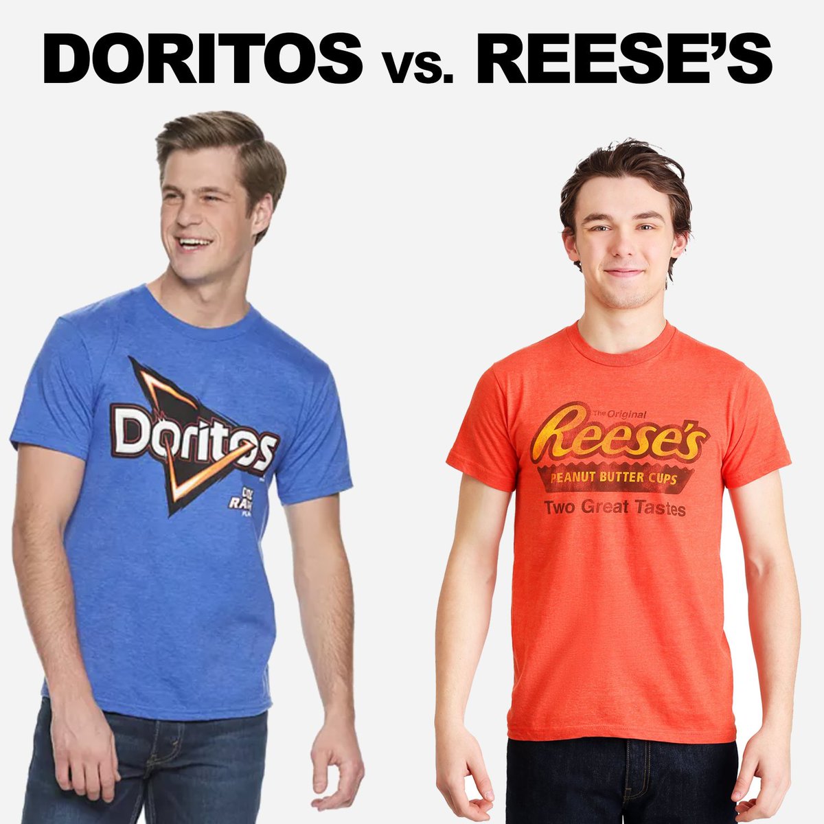 Gamer_Grub's tweet photo. Who's gonna win it all?? Reese's or Doritos? What kind of monsters are we for pitting sweet against savory? MAKE YOUR PICKS HERE: https://t.co/titKAuVYiX

ps we make it sweet for people who participate by offering prizes for you to savor https://t.co/SYXbBh4ZFL