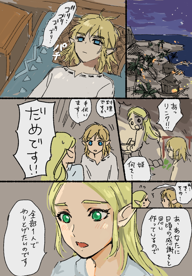 ゼルダの伝説BreathoftheWild
チョコレートを作るゼルダ姫 