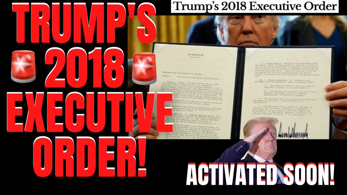GDExplain's tweet photo. TRUMP'S 2018 EXECUTIVE ORDER About To Be ACTIVATED!? Must Watch Video To... https://t.co/gWxFXk7Fby
#Trump #ExecutiveOrder #2018EO #DonaldTrump #DJT #2018ExecutiveOrder #DJT #Military #Election #ForeignInterference #China #Russia #Biden #HunterBiden https://t.co/bQ9ri55csu