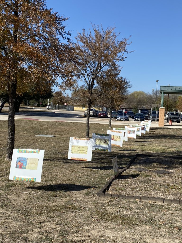 NISDmartin's tweet photo. @NISDmartin we welcome you to take a story walk! Follow the path and read along the way 📚📚📖#familyEngagement #books #storywalk #storytime #WeRREADERS @ZeperJ @NISD @NISDmartinlib @maytemartinez78 https://t.co/kjiFEMdMdP